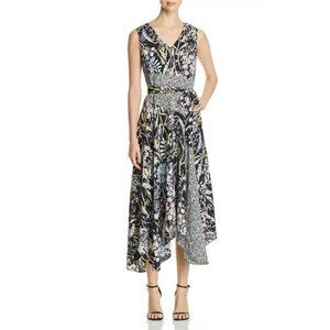 Calvin Klein Midi Dress 8 Floral Sleeveless Summer Career Church Washable